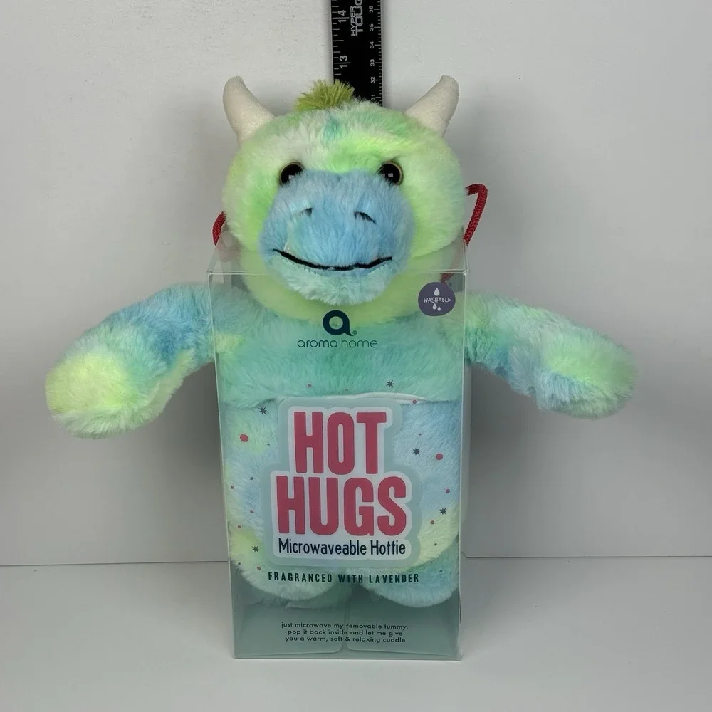 Hot Hugs Monster Multicolor Plush Microwavable Hottie Lavender‎ Aromatherapy Toy